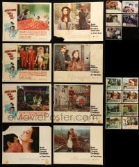 5h187 LOT OF 21 LOBBY CARDS '50s-60s incomplete sets from a variety of different movies!