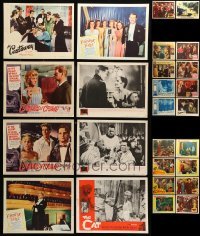 5h170 LOT OF 34 LOBBY CARDS '40s-60s incomplete sets from a variety of different movies!