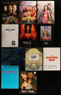 5h374 LOT OF 11 PRESSKITS WITH 6 STILLS EACH '90s containing a total of 66 8x10 stills!