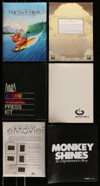 5h385 LOT OF 6 PRESSKITS WITH 35MM SLIDES ONLY '88 - '96 containing a total of 23 slides in all!