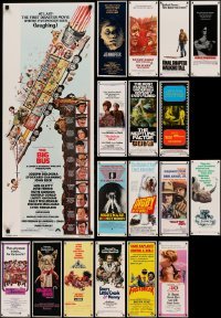 5h404 LOT OF 19 MOSTLY UNFOLDED 1970S INSERTS '70s great images from a variety of movies!