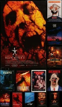5h567 LOT OF 16 UNFOLDED DOUBLE-SIDED 27X40 MOSTLY HORROR/SCI-FI ONE-SHEETS '90s-00s cool images!