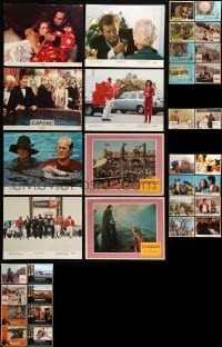 5h165 LOT OF 42 LOBBY CARDS '60s-80s incomplete sets from a variety of different movies!
