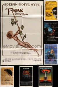 5h129 LOT OF 7 FOLDED ONE-SHEETS '70s-00s great images from a variety of different movies!