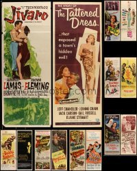 5h405 LOT OF 19 FORMERLY FOLDED INSERTS '40s-70s great images from a variety of different movies!