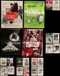 5h304 LOT OF 30 CUT PRESSBOOKS '60s-70s great advertising for a variety of different movies!