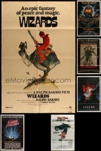 5h130 LOT OF 6 FOLDED ONE-SHEETS '70s-80s great images from a variety of different movies!