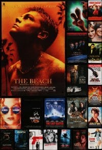 5h478 LOT OF 34 UNFOLDED MOSTLY DOUBLE-SIDED 27X40 ONE-SHEETS '90s-00s great movie images!
