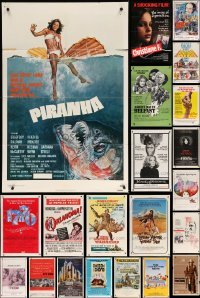 5h111 LOT OF 26 FOLDED ONE-SHEETS '60s-70s great images from a variety of different movies!