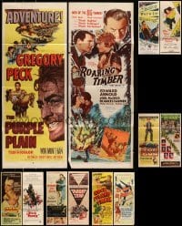 5h411 LOT OF 16 FORMERLY FOLDED INSERTS '50s great images from a variety of different movies!