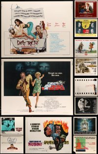 5h421 LOT OF 21 MOSTLY UNFOLDED HALF-SHEETS '70s-80s great images from a variety of movies!