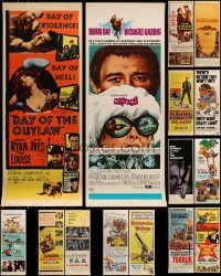 5h412 LOT OF 15 MOSTLY FORMERLY FOLDED INSERTS '50s-70s great images from a variety of movies!
