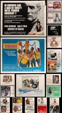 5h418 LOT OF 23 UNFOLDED HALF-SHEETS '70s great images from a variety of different movies!