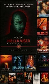 5h535 LOT OF 19 UNFOLDED DOUBLE-SIDED 27X40 MOSTLY HORROR/SCI-FI ONE-SHEETS '90s-00s cool images!