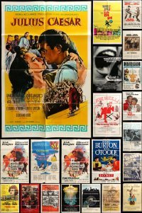 5h114 LOT OF 24 FOLDED ONE-SHEETS '50s-80s great images from a variety of different movies!
