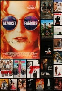 5h477 LOT OF 35 UNFOLDED MOSTLY DOUBLE-SIDED 27x40 ONE-SHEETS '90s-00s a variety of movie images!