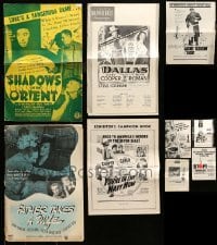5h319 LOT OF 9 CUT PRESSBOOKS '30s-60s great advertising for a variety of different movies!