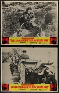 5j923 FISTFUL OF DOLLARS/FOR A FEW DOLLARS MORE 2 LCs '69 cool images of Clint Eastwood!