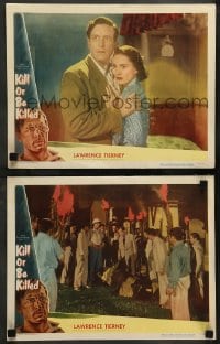 5j946 KILL OR BE KILLED 2 LCs '50 great images of Lawrence Tierney & Marissa O'Brien!