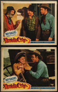 5j964 NEVADA CITY 2 LCs '41 cowboy Roy Rogers, George Gabby Hayes, Sally Payne
