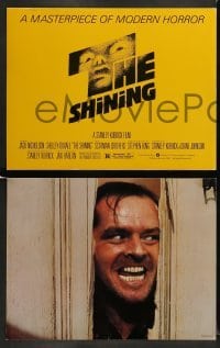 5j003 SHINING 13 color 11x14 stills '80 King & Kubrick, Shelley Duvall, Jack Nicholson, Bass!