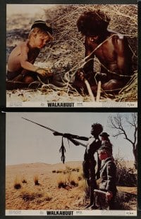 5j579 WALKABOUT 7 color 11x14 stills '71 Jenny Agutter & Luc Roeg in the Outback!
