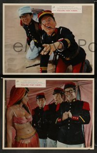 5j081 CARRY ON IN THE LEGION 8 English LCs '67 Phil Silvers & cast, Follow That Camel!
