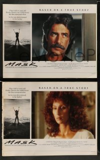 5j289 MASK 8 English LCs '85 Eric Stoltz, Cher & Sam Elliott, directed by Peter Bogdanovich!