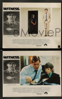 5j500 WITNESS 8 English LCs '85 cop Harrison Ford in Amish country, directed by Peter Weir!
