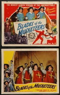 5j058 BLADES OF THE MUSKETEERS 8 LCs '53 Budd Boetticher's version of the Alexander Dumas classic!