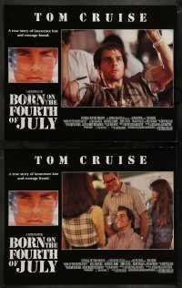 5j514 BORN ON THE FOURTH OF JULY 7 LCs '89 Oliver Stone, great images of Tom Cruise as Ron Kovic!