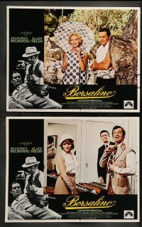 5j063 BORSALINO 8 LCs '70 Jean-Paul Belmondo & Alain Delon in Lorraine-Dietrich, Deray directed!
