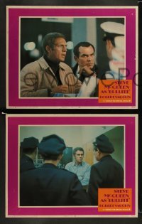 5j073 BULLITT 8 LCs '68 great images of Steve McQueen, Peter Yates car chase classic!