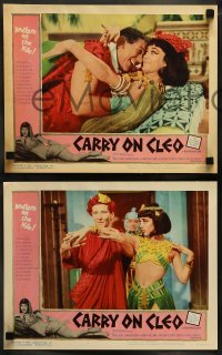 5j080 CARRY ON CLEO 8 LCs '65 English comedy on the Nile, sexy Amanda Barrie in title role!