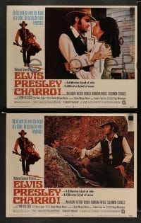 5j091 CHARRO 8 LCs '69 great images of cowboy Elvis Presley in a different kind of role!