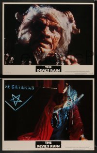 5j128 DEVIL'S RAIN 8 LCs '75 Ernest Borgnine, William Shatner, Anton Lavey, satanic horror!