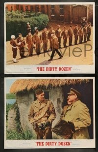 5j131 DIRTY DOZEN 8 LCs '67 Charles Bronson, Jim Brown, Lee Marvin, Aldrich WWII classic!