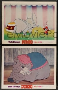 5j858 DUMBO 3 LCs R72 colorful art from Walt Disney circus elephant classic!