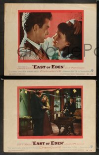 5j765 EAST OF EDEN 4 LCs '55 James Dean & Julie Harris, directed by Elia Kazan, great scenes!
