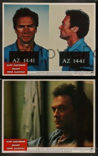 5j601 ESCAPE FROM ALCATRAZ 6 LCs '79 Clint Eastwood in famous prison, directed by Don Siegel!