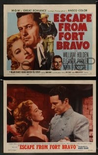 5j140 ESCAPE FROM FORT BRAVO 8 LCs '53 Holden, Parker & others trapped by Indians, John Sturges!