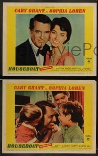 5j697 HOUSEBOAT 5 LCs '58 great images of Cary Grant & Sophia Loren, Martha Hyer!