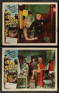5j536 HUMAN JUNGLE 7 LCs '54 Gary Merrill, Chuck Connors, sexy Jan Sterling, inside police story!