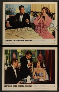 5j541 INDISCREET 7 LCs '58 Cary Grant & Ingrid Bergman laughing by piano, Stanley Donen!