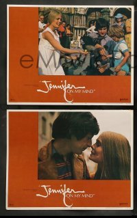 5j237 JENNIFER ON MY MIND 8 LCs '71 Tippy Walker, Michael Brandon, romantic comedy!