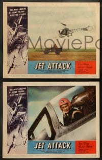 5j238 JET ATTACK 8 LCs '58 John Agar, Korean War, cool military images!