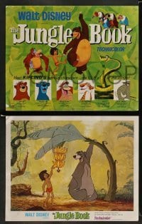 5j015 JUNGLE BOOK 9 LCs '67 Walt Disney cartoon classic, great art of Mowgli, Baloo & friends!