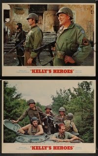 5j244 KELLY'S HEROES 8 LCs '70 Clint Eastwood, Savalas, Don Rickles, Donald Sutherland, WWII!
