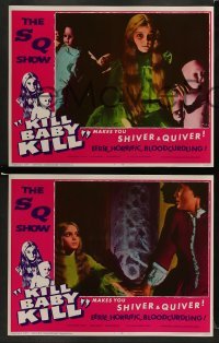 5j245 KILL BABY KILL 8 LCs '67 Mario Bava's Operazione Paura, creepy little girl killer!