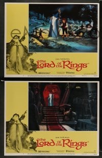 5j269 LORD OF THE RINGS 8 LCs '78 J.R.R. Tolkien classic, Ralph Bakshi cartoon!